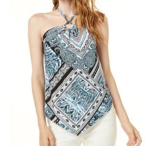 Small blue Inc International Concepts halter top